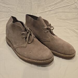 Clarks Bushacre 2 Suede Casual Mens Shoes Sand Suede